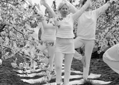 Yoga mit Kirschblüten 2016